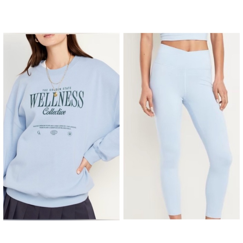 NWT Old Navy Wellness Collective Sweatshirt
High-Waisted CloudComfy Leggings